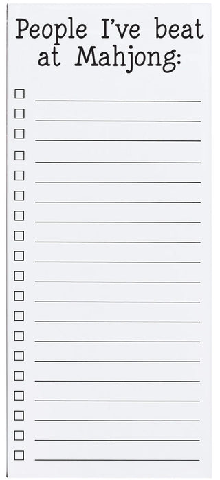 Mahjong People List Pad