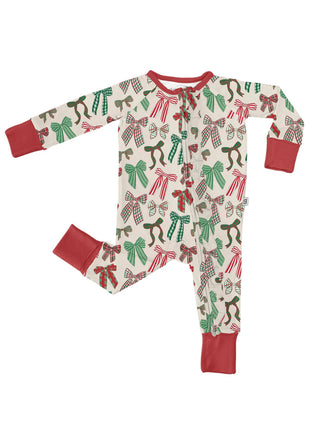 Holiday Bows Zip Sleeper