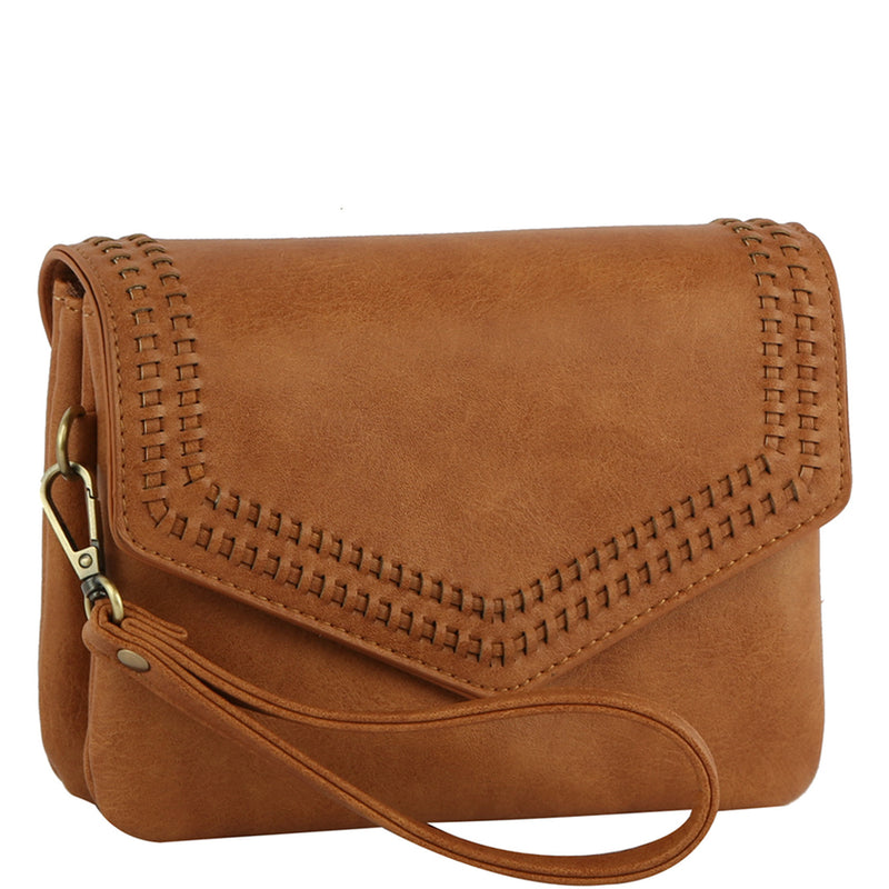 Light Brown Envelope Crossbody