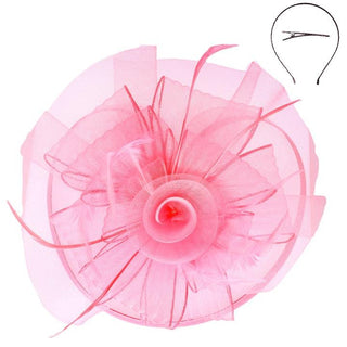 Light Pink Rosette Fascinator