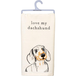 Love My Dachshund Towel