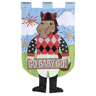 Horse Crazy Leg Garden Flag