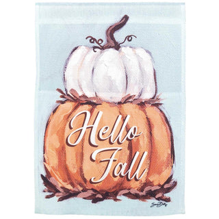 Stack Pumpkin Garden Flag