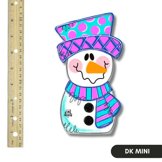 Pink Snowman Door Hanger Attachment