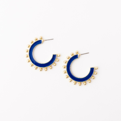 MD Blue&White Hadley Earring