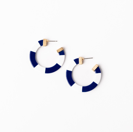 MD Blue&White Melody Earring