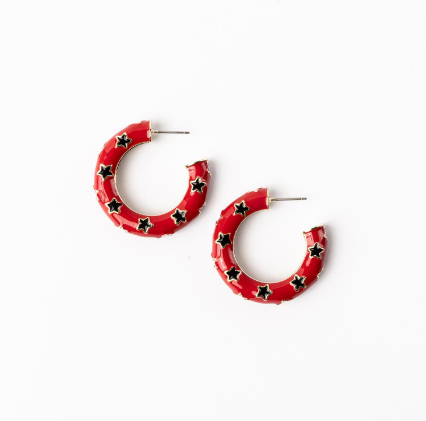 MD Red&Black Justine Earring