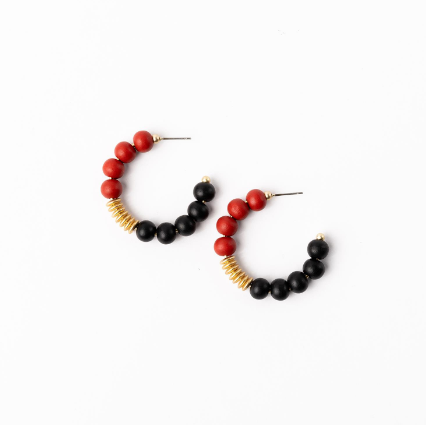 MD Red&Black Kelly Earring