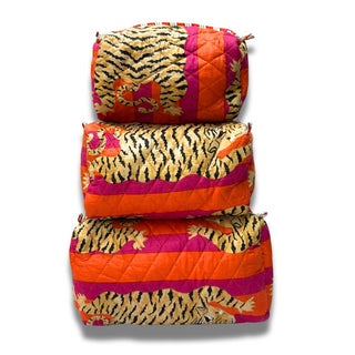 3 IN 1 QUILTED COSMETIC/STORAGE BAGS