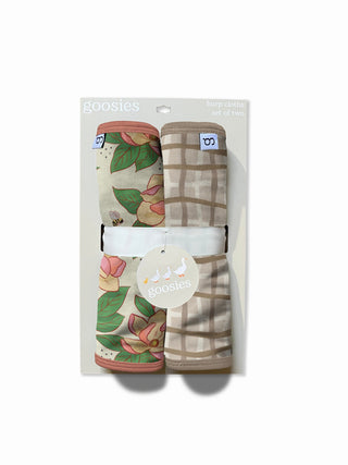 Magnolia Burp Cloth Set