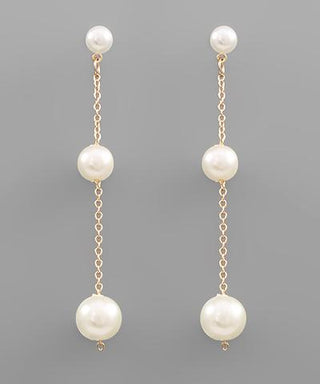 Gold Miss Pearl Earrings