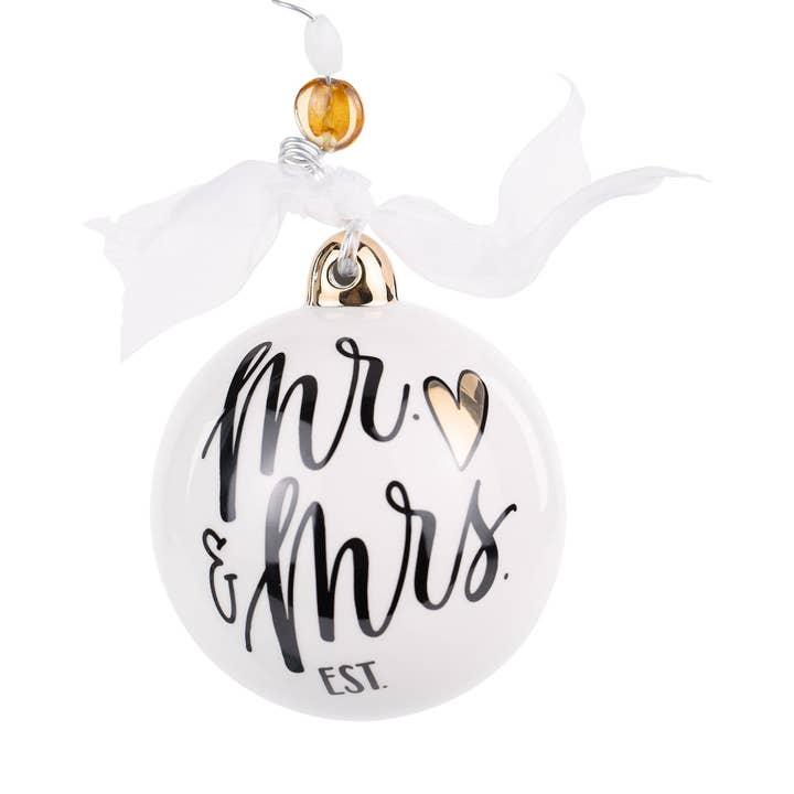 Mr Mrs Wedding Cake Ornament