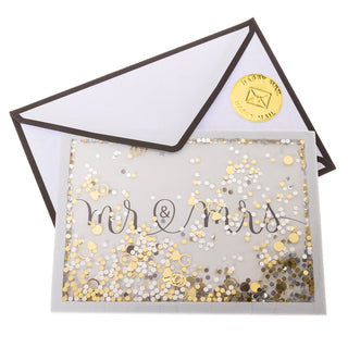Mr and Mrs Shaker Wedding Card