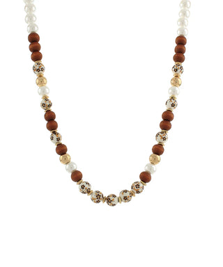 Ceramic Pearl Multi Ball Necklace