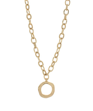 Geometric Ring Necklace