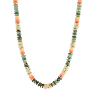 Green Mixed Bead Necklace