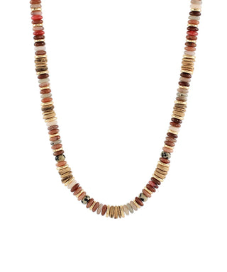 Brown Mixed Bead Necklace