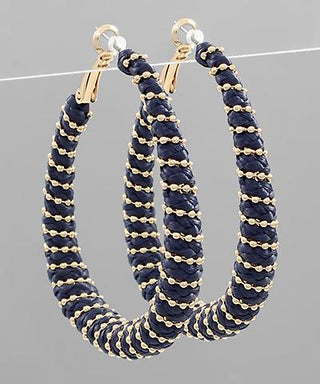 Navy Channing Earrings