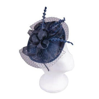 Navy Delicate Bow Fascinator