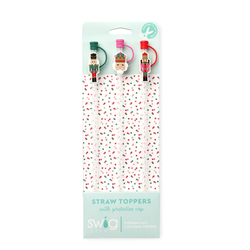 Nutcracker Straw Topper Set