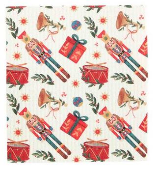 Nutcracker Reusale Dish Cloth