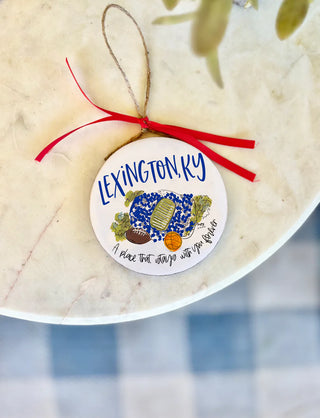 Lexington Wood Enamel Ornament