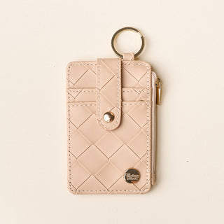 Oatmeal Woven Keychain Wallet