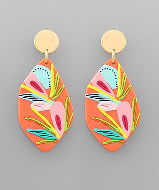 Orange/Multi Finley Earrings