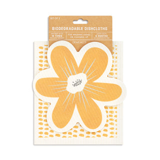 Orange Specs Biodegradable Dish Cloths Set