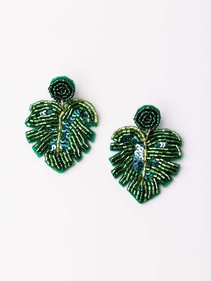 Palm Frond Earring
