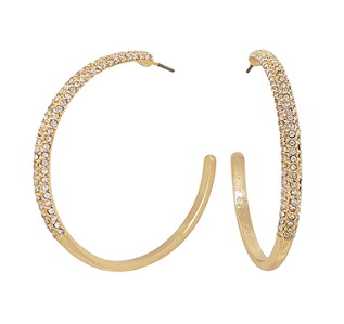 Pave Crystal Hoop