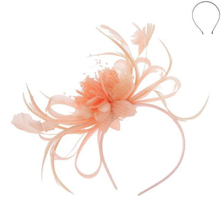 Peach Fascinator