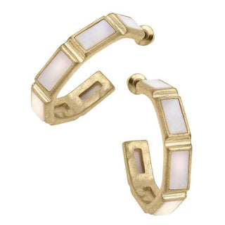 Pearl Link Bar Hoop