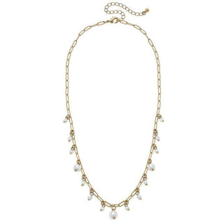 Pearl Paperclip Necklace