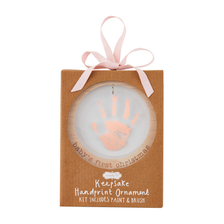 Pink Handprint Ornament