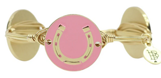 Bourbon & Boweties Pink Horseshoe Bangle