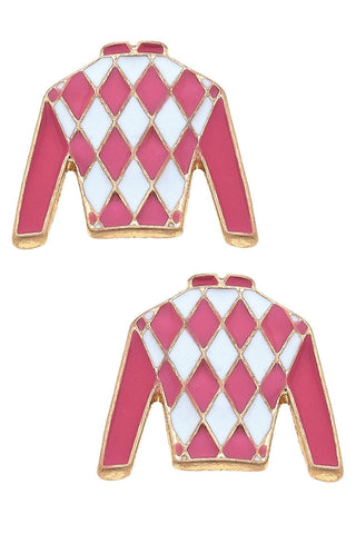 Pink Jockey Silk Stud