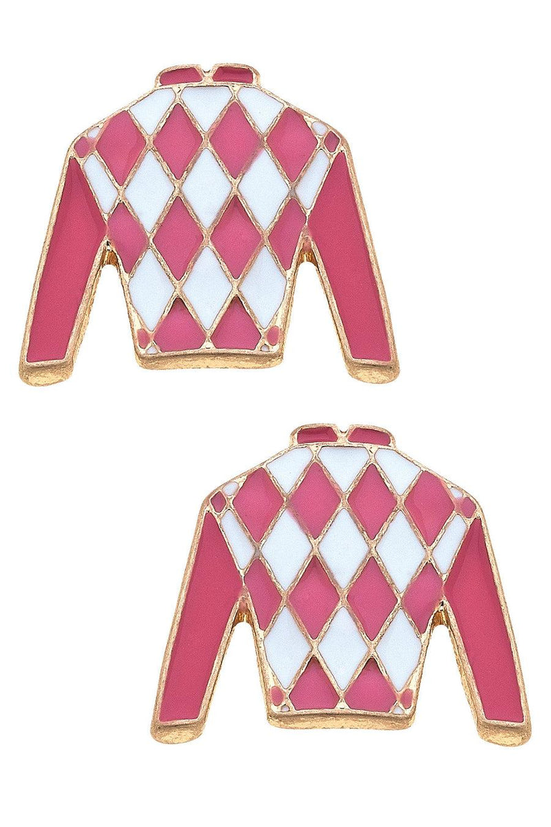 Pink Jockey Silk Stud