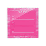 Pink Lines Dry Erase Note