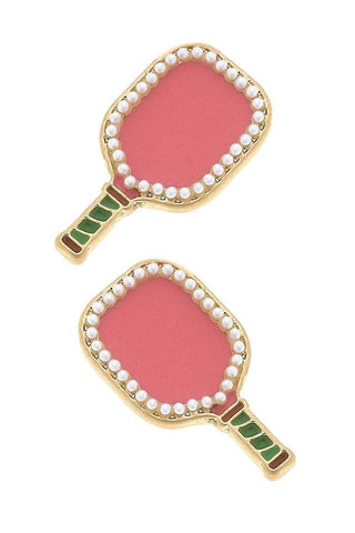 Pink Pickle Ball Stud