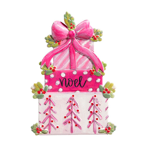 Pink Present Stack Pink Present Stack Ornament – Darling State of Mind