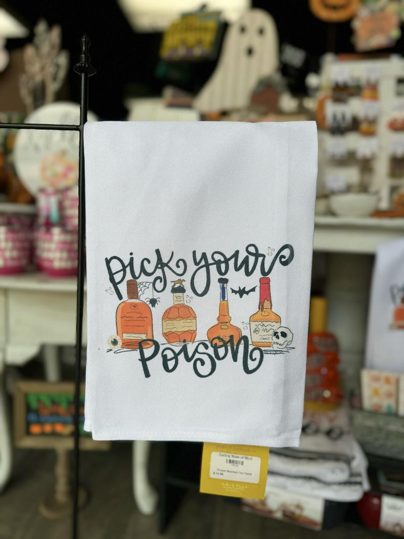 Poison Bourbon Tea Towel