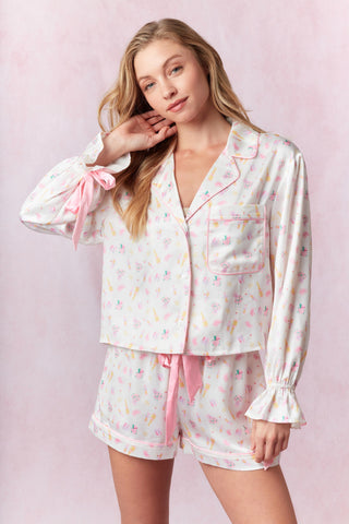 Pop The Champagne Bridal PJ Shorts