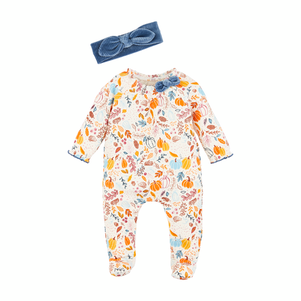 Pumpkin Floral Sleeper