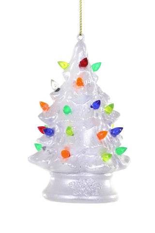 Vintage Ceramic Tree-White Ornament