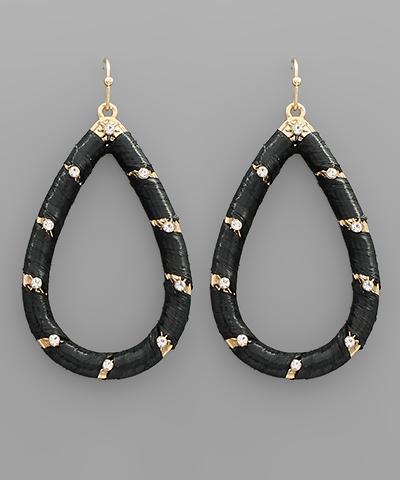 Black Reba Earrings