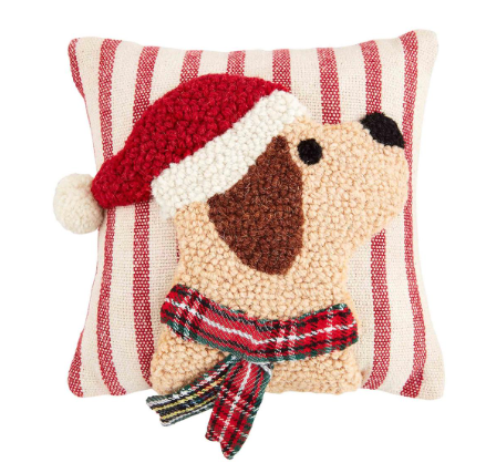 Red Scarf Mini Dog Pillow