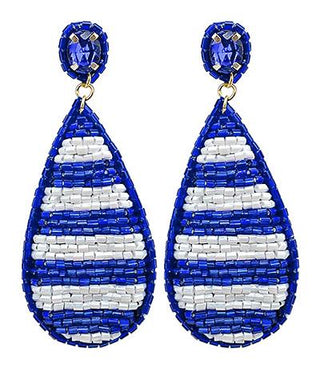 Royal Gameday Stripe Earrings