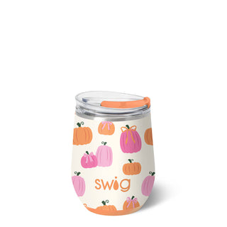 Pumpkins and Bows Swig Wine Cup 12oz