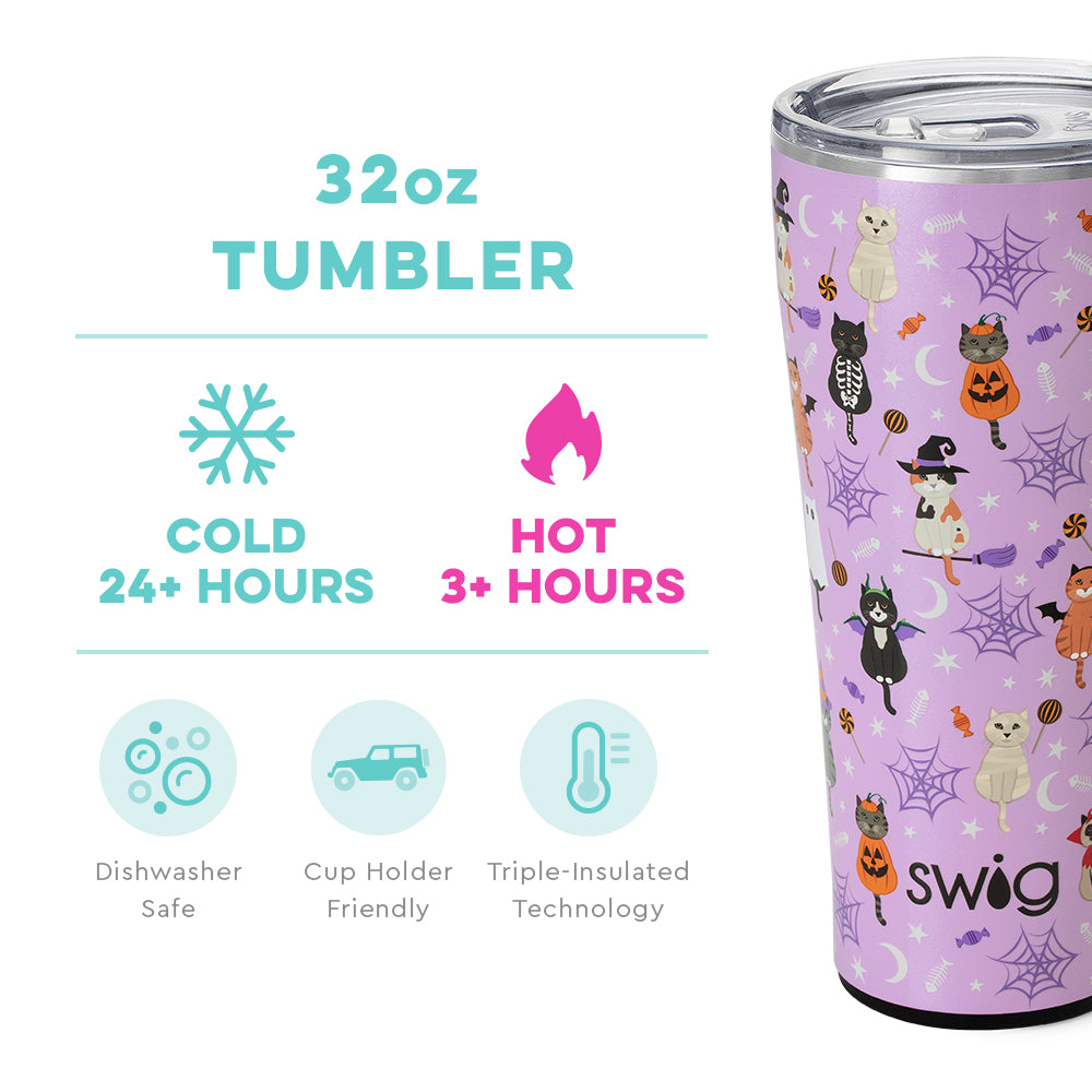 Scaredy Cat 32oz Tumbler – Darling State of Mind